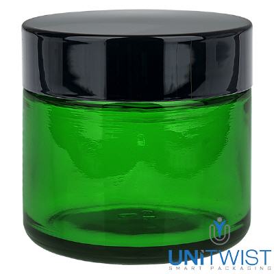 Bild Glastiegel 60ml grün mit Einlegedeckel UNiTWIST