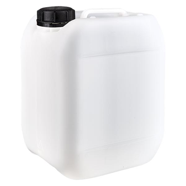 5 Stück 5 Liter Kanister Kunststoff Wasserkanister Ölkanister leer weiss 