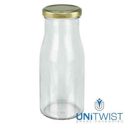 Bild 150ml Flasche mit BioSeal Deckel gold UNiTWIST