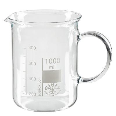 Bild Becherglas 1000ml Borosilikatglas, mit Henkel